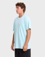 Essential Wave Washed Premium Short Sleeve Pocket Tee - Coastal Blue - Image 4