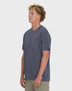 Essential Wave Washed Premium Short Sleeve Pocket Tee - Graystone - Image 3