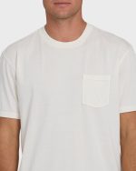 Essential Wave Washed Premium Short Sleeve Pocket Tee - Off White - Image 5