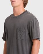 Essential Wave Washed Premium Short Sleeve Pocket Tee - Raven - Image 5