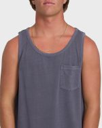 Essential Pocket Wave Washed Premium Tank Top - Graystone - Image 5