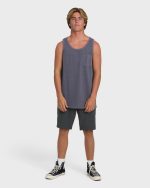 Essential Pocket Wave Washed Premium Tank Top - Graystone - Image 4