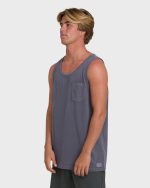 Essential Pocket Wave Washed Premium Tank Top - Graystone - Image 3