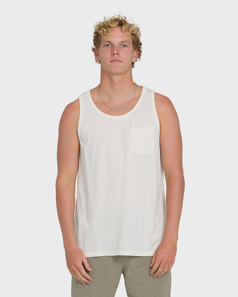 BL000589M_OFW_OM-F.jpg Essential Pocket Wave Washed Premium Tank Top - Off White - Image 1