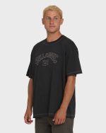 Dash OG Short Sleeve Knit T-Shirt - Washed Black - Image 4