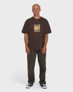 Link OG Short Sleeve Knit T-Shirt - Chocolate Brown - Image 4