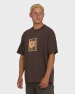 Link OG Short Sleeve Knit T-Shirt - Chocolate Brown - Image 3