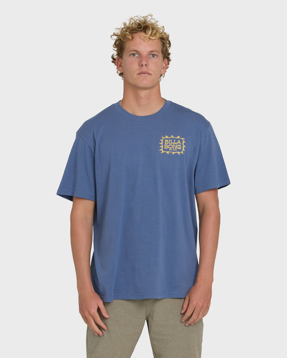 BL000597M_BUH_OM-F.jpg Ripple Premium Short Sleeve Cotton Graphic T-Shirt - Blue Horizon - Image 1