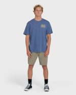 Ripple Premium Short Sleeve Cotton Graphic T-Shirt - Blue Horizon - Image 4