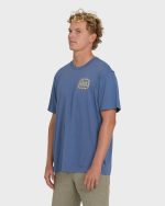 Ripple Premium Short Sleeve Cotton Graphic T-Shirt - Blue Horizon - Image 3