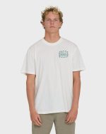 Ripple Premium Short Sleeve Cotton Graphic T-Shirt - Off White