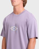 Rotor Diamond Premium Short Sleeve Knit Graphic T-Shirt - Purple Ash - Image 5