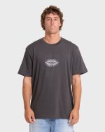 Rotor Diamond Premium Short Sleeve Knit Graphic T-Shirt - Raven