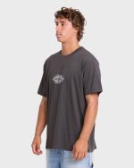 Rotor Diamond Premium Short Sleeve Knit Graphic T-Shirt - Raven - Image 4