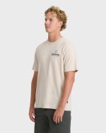 Single Fin Premium Short Sleeve T-Shirt - Oatmeal - Image 3