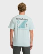 Single Fin Premium Short Sleeve T-Shirt - Sea Glass - Image 2