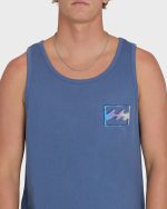 Crayon Wave Premium Tank Top - Blue Horizon - Image 5