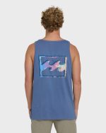 Crayon Wave Premium Tank Top - Blue Horizon - Image 2