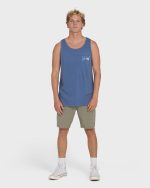 Crayon Wave Premium Tank Top - Blue Horizon - Image 4