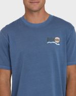Loner Wave Washed Premium Short Sleeve Knit T-Shirt - Blue Horizon - Image 5