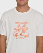 Stack Wave Washed Premium Short Sleeve Knit T-Shirt - Off White - Image 5