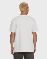 Stack Wave Washed Premium Short Sleeve Knit T-Shirt - Off White - Image 2