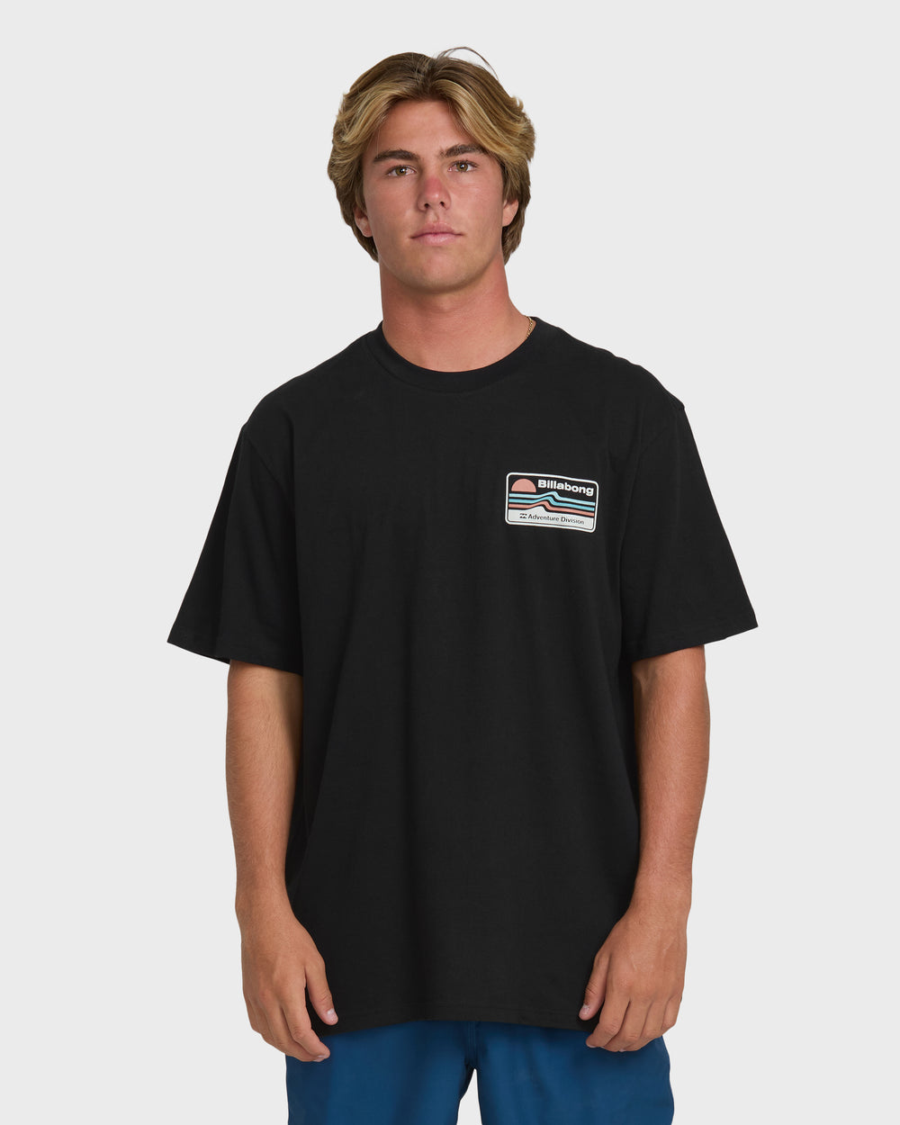 BL000607M_BLK_OM-F.jpg A/Div Range Premium Short Sleeve T-Shirt - Black - Image 1