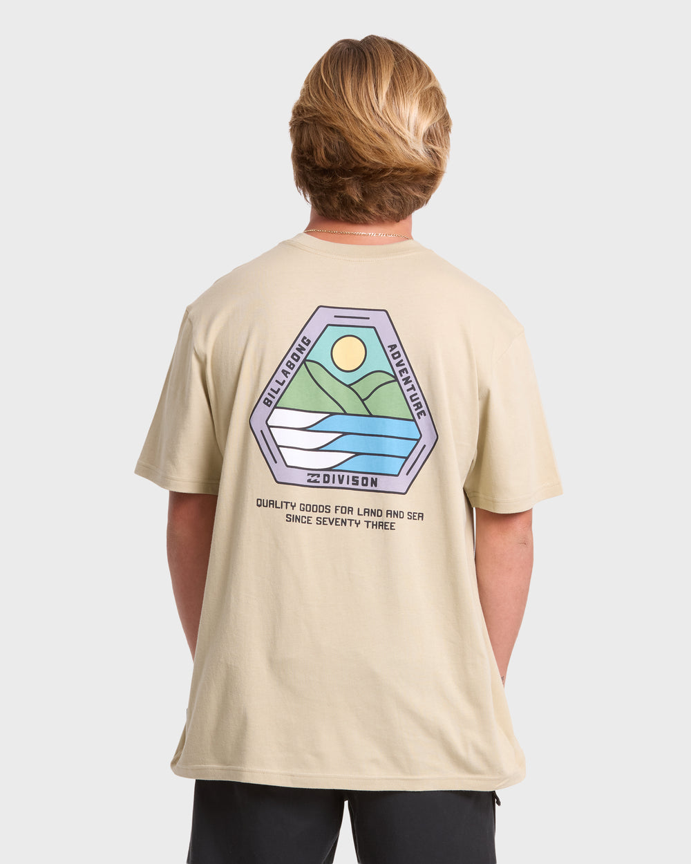 BL000611M_SKI1_OM-B.jpg A/Div Rockies Premium Short Sleeve Knit T-Shirt - Sand Khaki - Image 1