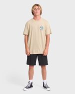 A/Div Rockies Premium Short Sleeve Knit T-Shirt - Sand Khaki - Image 3