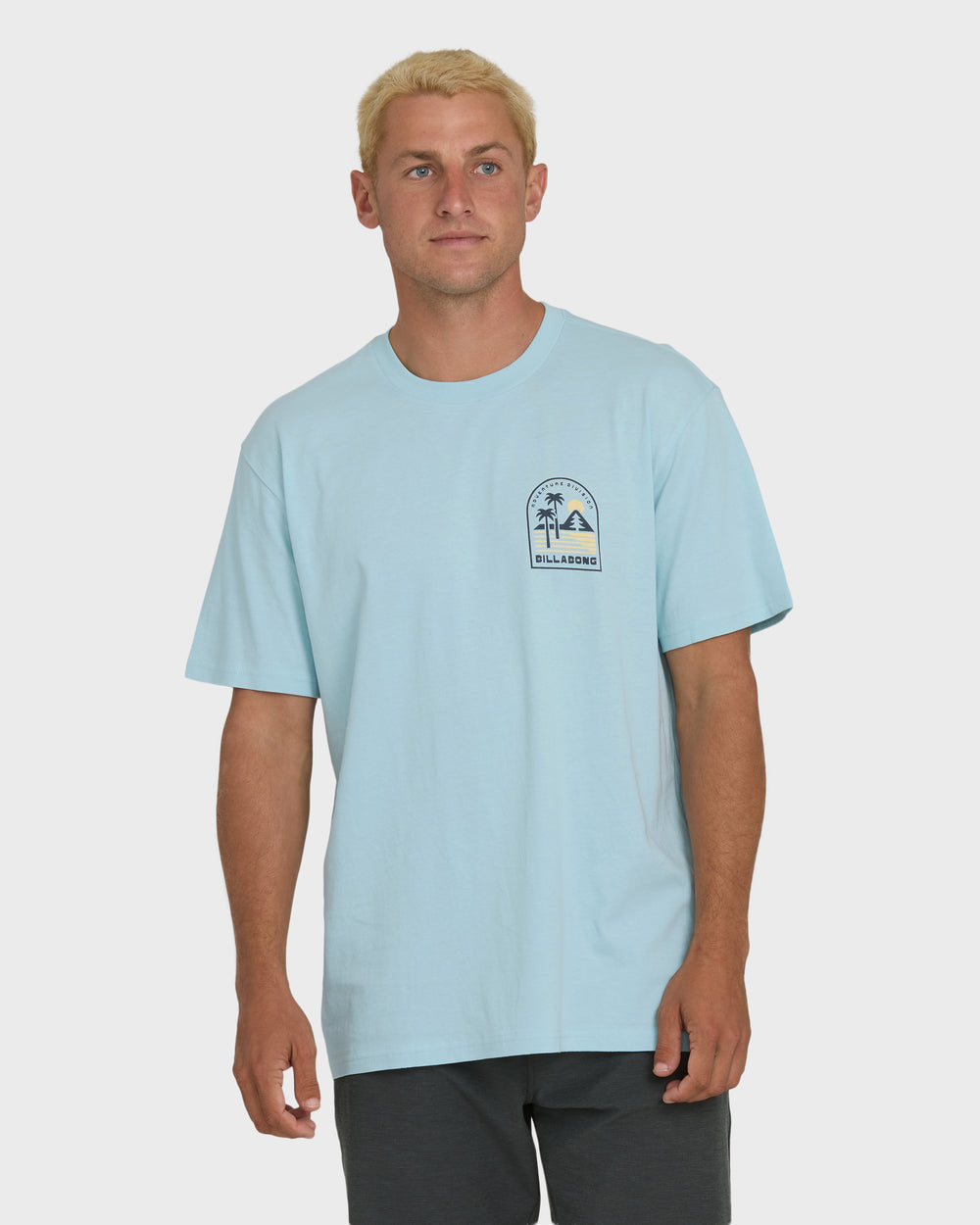 BL000612M_BFE0_OM-F.jpg A/Div Sun Down Premium Short Sleeve Knit T-Shirt - Winter Sky - Image 1