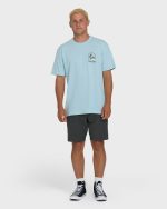 A/Div Sun Down Premium Short Sleeve Knit T-Shirt - Winter Sky - Image 4