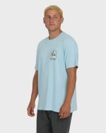 A/Div Sun Down Premium Short Sleeve Knit T-Shirt - Winter Sky - Image 3