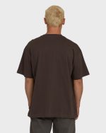Marrow OG Short Sleeve Knit T-Shirt - Chocolate Brown - Image 3