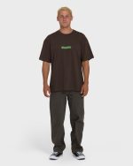 Marrow OG Short Sleeve Knit T-Shirt - Chocolate Brown - Image 5