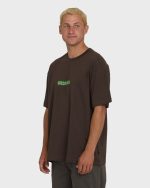 Marrow OG Short Sleeve Knit T-Shirt - Chocolate Brown - Image 4