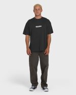 Marrow OG Short Sleeve Knit T-Shirt - Washed Black - Image 5