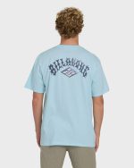 Dim Arch Premium Short Sleeve Knit T-Shirt - Coastal Blue - Image 2