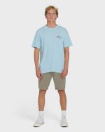 Dim Arch Premium Short Sleeve Knit T-Shirt - Coastal Blue - Image 4