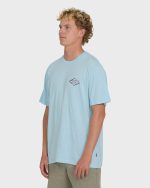 Dim Arch Premium Short Sleeve Knit T-Shirt - Coastal Blue - Image 3