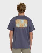 Glyph Wave Washed Premium Short Sleeve Cotton T-Shirt - Greystone - Image 2