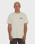 Heritage Arch Wave Washed Premium Short Sleeve Knit T-Shirt - Oatmeal