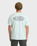 Heritage Arch Wave Washed Premium Short Sleeve Knit T-Shirt - Sea Glass - Image 2