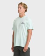 Heritage Arch Wave Washed Premium Short Sleeve Knit T-Shirt - Sea Glass - Image 3