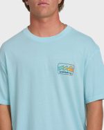 Runner Wave Washed Premium Short Sleeve Cotton T-Shirt - Coastal Blue - Image 5