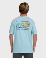 Runner Wave Washed Premium Short Sleeve Cotton T-Shirt - Coastal Blue - Image 2
