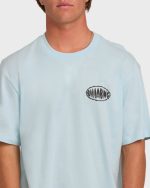 Nanda Ormond Burleigh Heads Premium Short Sleeve Cotton T-Shirt - Coastal Blue - Image 5