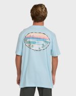Nanda Ormond Burleigh Heads Premium Short Sleeve Cotton T-Shirt - Coastal Blue - Image 2