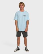Nanda Ormond Burleigh Heads Premium Short Sleeve Cotton T-Shirt - Coastal Blue - Image 4