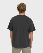 Brunswick Garage Short Sleeve Knit T-Shirt - Washed Black - Image 2