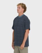 Garage Sandon Short Sleeve Knit T-Shirt - True Navy - Image 3